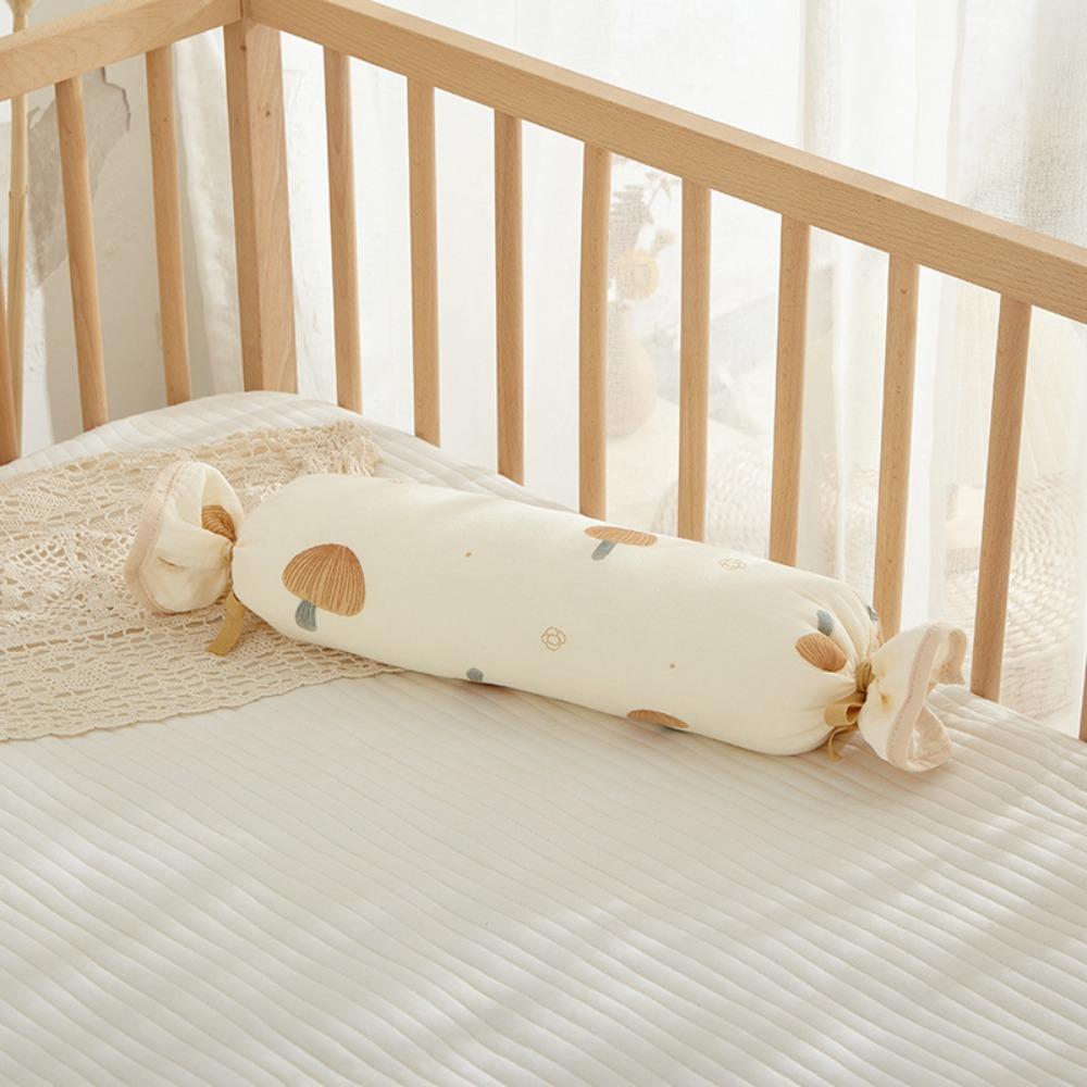 Side Lying Candy Gauze Pillows Washable Cylindrical Pillow Seersucker Pillow 0-6-12 Months