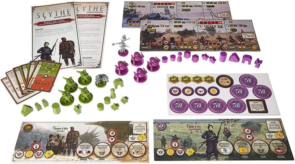 Stonemaier Games Scythe: Дополнение «Пришельцы издалека» (Требуется Scythe) 1-7 игроков, 90-140 минут игрового времени, возраст 14+