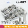 Hex Socket Round Head Screws DIN912 304 Stainless Steel Hexagon Cap Allen Bolt M2 M2.5 M3 M4 M5 M6 M8 L=25mm Machine Screw Nut