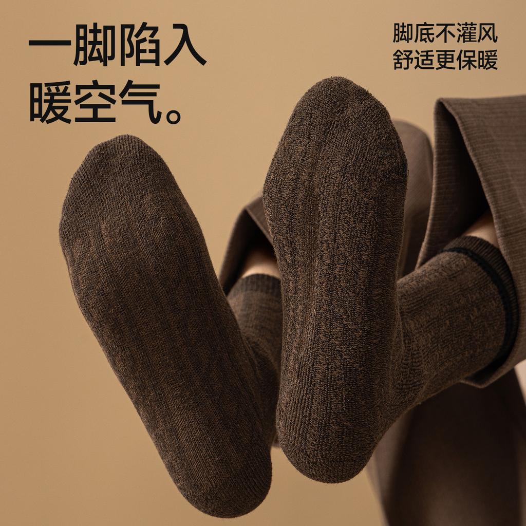 Носки Мужские Зимние Утолщенные Теплые Махровые Мужские Носки Чулки Зимние Теплые Носки Прилив Полотенце Дно Плюшевые Носки