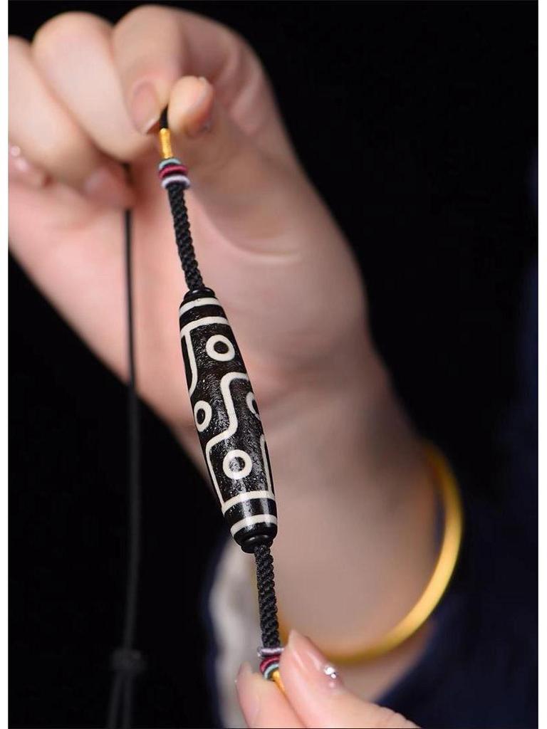 Тибетский бусина Дзи с девятью глазами, ретро этническое ожерелье