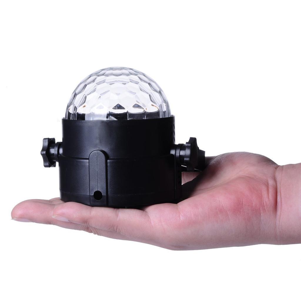 3-цветный вращающийся светодиодный автомобильный свет, реагирующий на звук, светодиодная подсветка салона, DJ диско-лампа