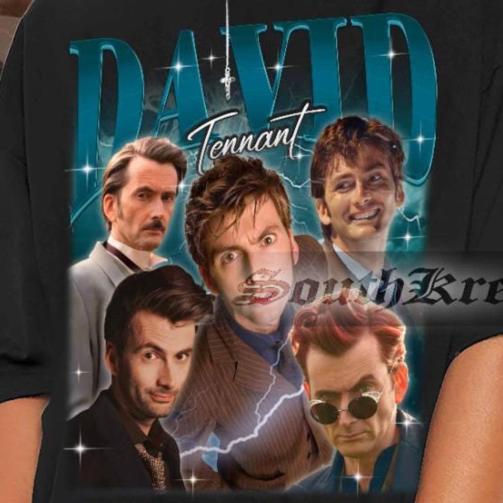 Limited David Tennant Vintage T-Shirt, David Tennant Retro Shirt, David Tennant Homage Tshirt, David Tennant Fan Tees, David Tennant Merch