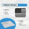 Back Sliding Window n US Flag Vinyl Decal, Auto Styling Compatible with Ford F150 F250 F350 2015  , Rear Middle Window n Flag Decal (Black Line)