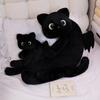 40/70/100CM Cartoon Black Cat with Wings Pillow Special-Shaped Cats Evil Kitten Dolls Sleeping Cushion Halloween Gift