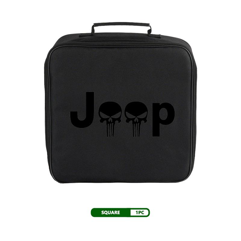 For Jeep Car Charging Cable Storage Bag Sockets Charging Gun Organizer Accessories Grand Cherokee Patriot Renegade Compass AKN1