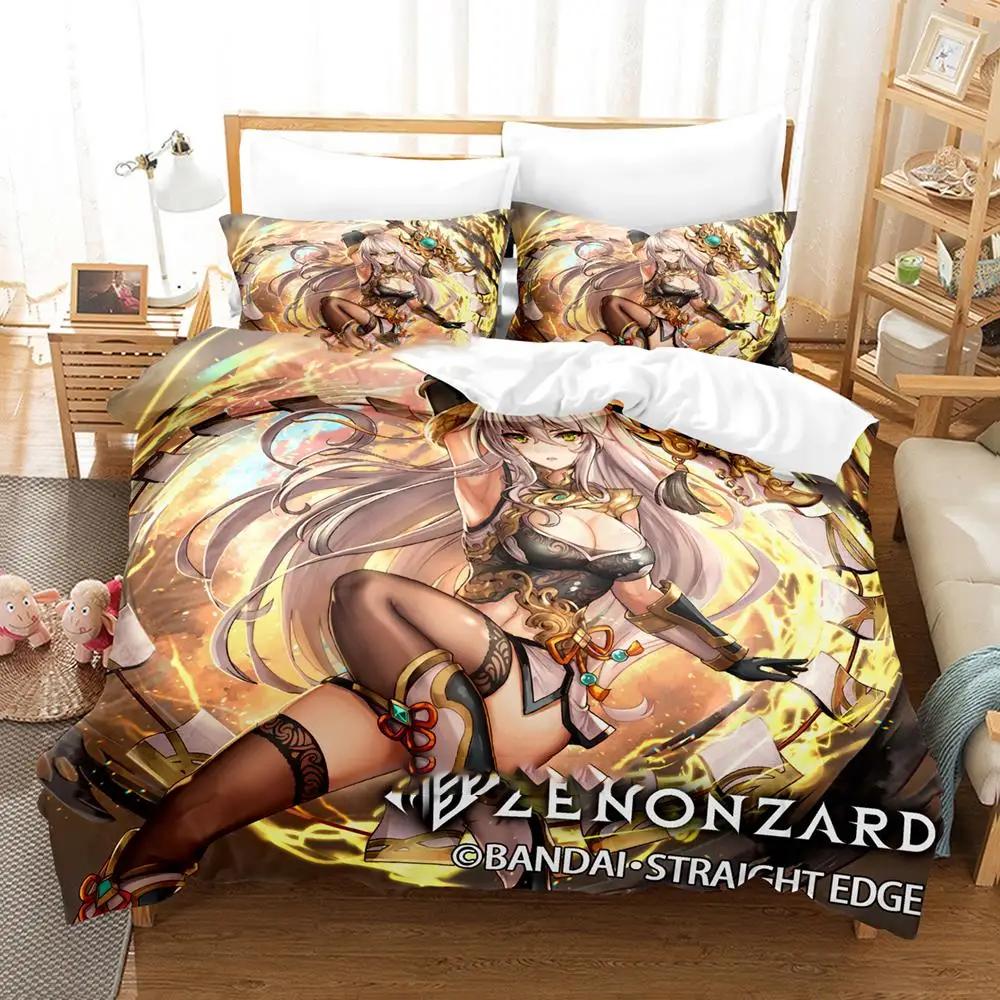 Z-Zenonzard Игра напечатанные Комплекты постельного белья изысканный набор постельных принадлежностей пододеяльник комплект одеяло комплект постельного белья роскошный подарок на день рождения