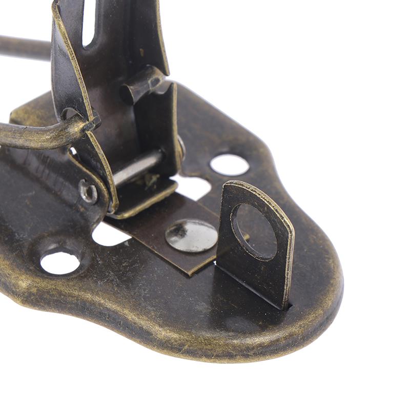 2Pcs Jewelry Chest Box Antique Metal Buckle Suitcase Case Toggle Lock Hasp Latch