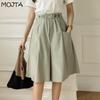 Women Loose Wide Leg Shorts Summer Straight Casual Cool Comfortable High Waist Elastic Waist Shorts Pant
