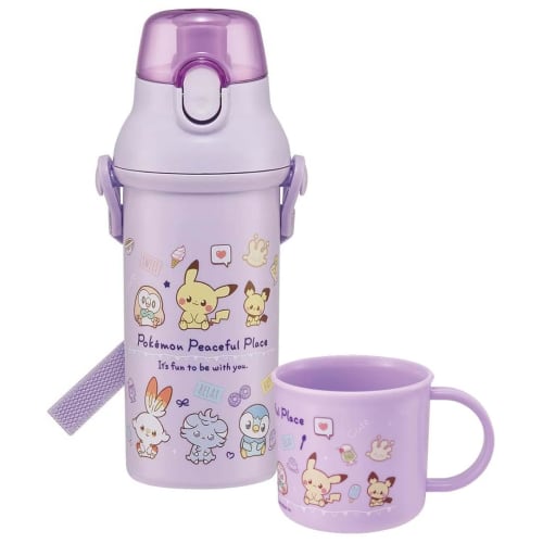 Skater Children's Plastic Lunch Cup, 200ml, Dishwasher Safe, Made In Japan, Pokemon Poke Pieces 24, KE4AAG-A