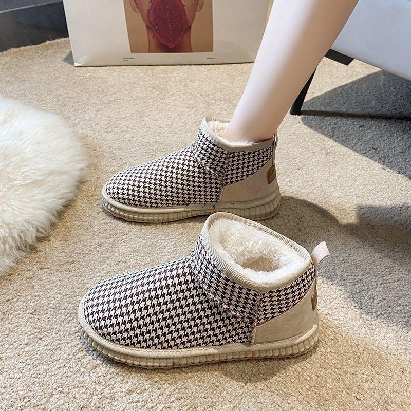 Новые женские зимние теплые зимние ботинки, нескользящие хлопковые женские ботильоны на утепленной платформе с мягкой подкладкой