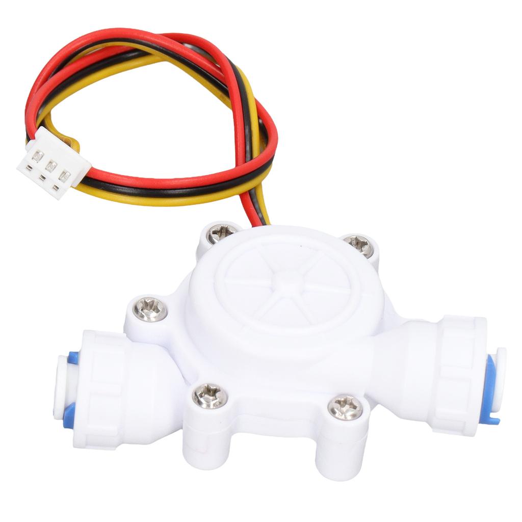Water Flow Sensor Water Dispenser Flowmeter Barb Interface Hall Sensor 3P Cable DC3.5‑24V