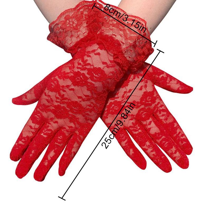 Женские перчатки кружева Хэллоуин свадьба вечеринка свадебные аксессуары