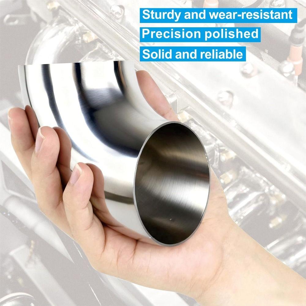 90 Degree Mandrel Bend Elbow 304 Stainless Steel OD 25/32/38MM Exhaust Elbow Pipe Thicken 1.5 mm Stair Handrail Bend