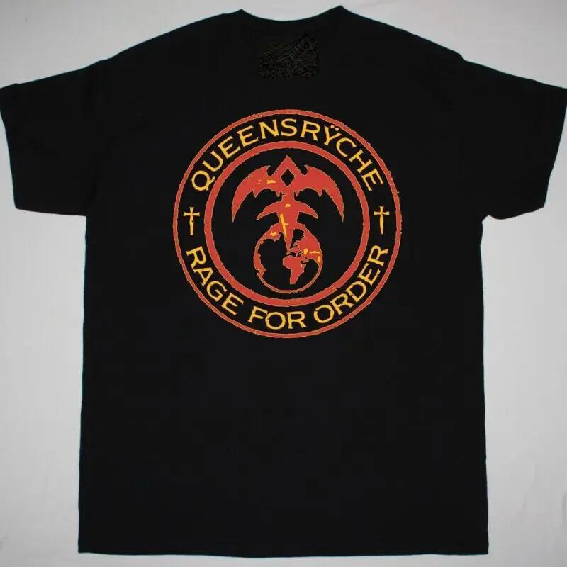 QUEENSRYCHE RAGE FOR ORDER Cotton All Size Black Unisex Tee Shirt Unisex T-Shirt