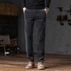 2024 New Spring And Autumn Corduroy Casual Pants For Men'S Business Slim Fit Straight Leg Elastic Versatile Long Pants