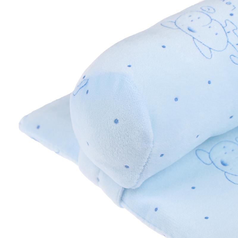 Infant Cotton Soft Pillow Prevent Flat Head Anti Roll Cushion Sleeping Support
