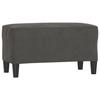 349398 vidaXL Banc Gris foncé 70x35x41 cm Velours