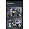 1/9 BMW S1000RR Alloy Racing Motorcycle High Simulation Metal Street Sports Motorcycle Model with Light Collection Children Toy Gift