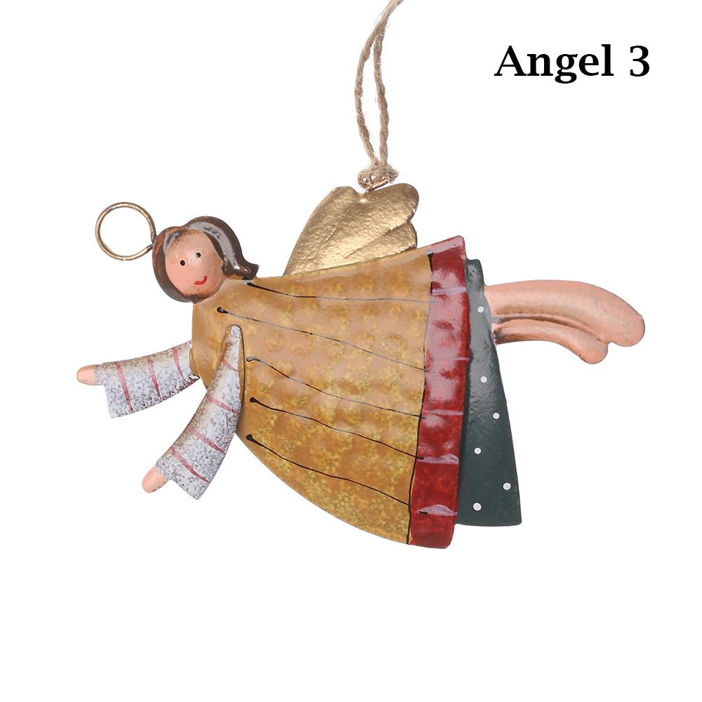 Drop Ornaments Festival Supply Christmas Decorations Santa Claus Cartoon Angel Hanging Pendants