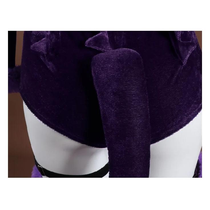 Gengar Cosplay Costume Halloween Christmas Comic size S-XL Plus Size Game Poke mon Newly Dress Exquisite Purple plush Dress
