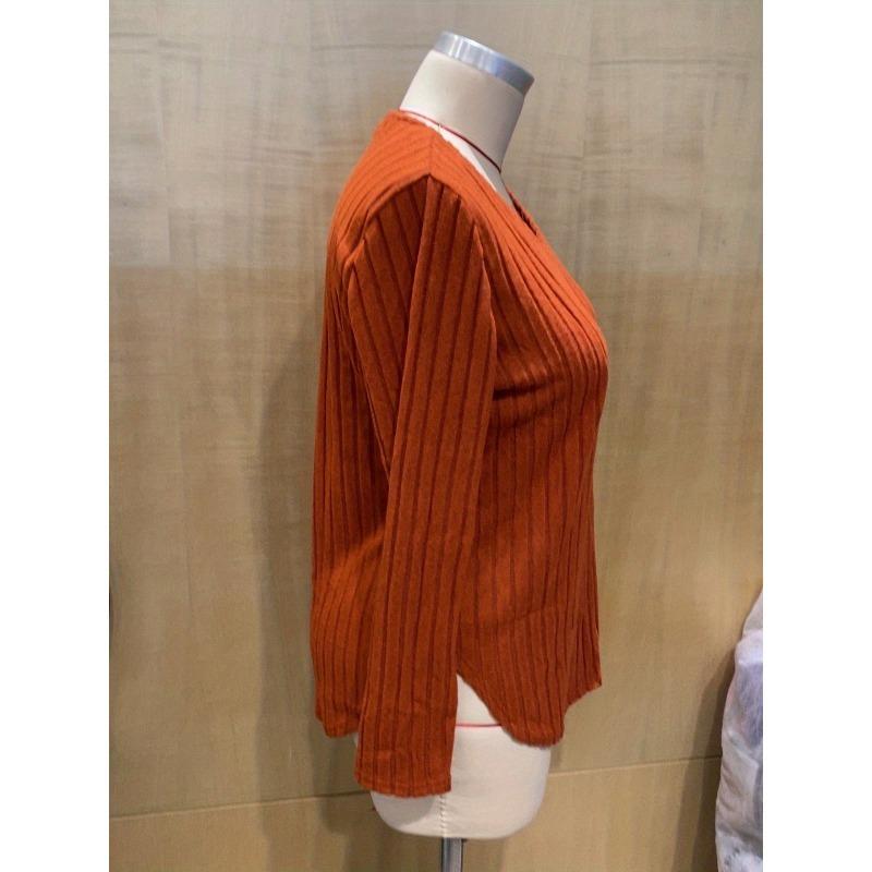 Осень-зима, свободные женские пуловеры с длинными рукавами, однотонные топы больших размеров, одежда больших размеров, вязаная футболка с v-образным вырезом