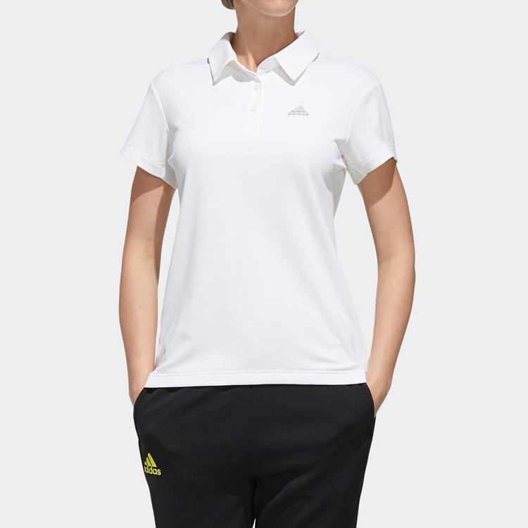 (WMNS) adidas Теннисная спортивная белая рубашка-поло женская FK1388