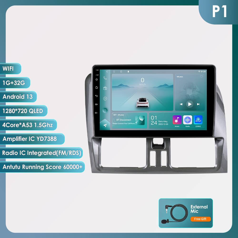 OSSURET 9" Carplay 4G BT 2din Android 13 автомобильный радиоприемник мультимедиа видеоплеер GPS навигация для Volvo XC60 2008-2017 головное устройство интеллектуальный экран SWC