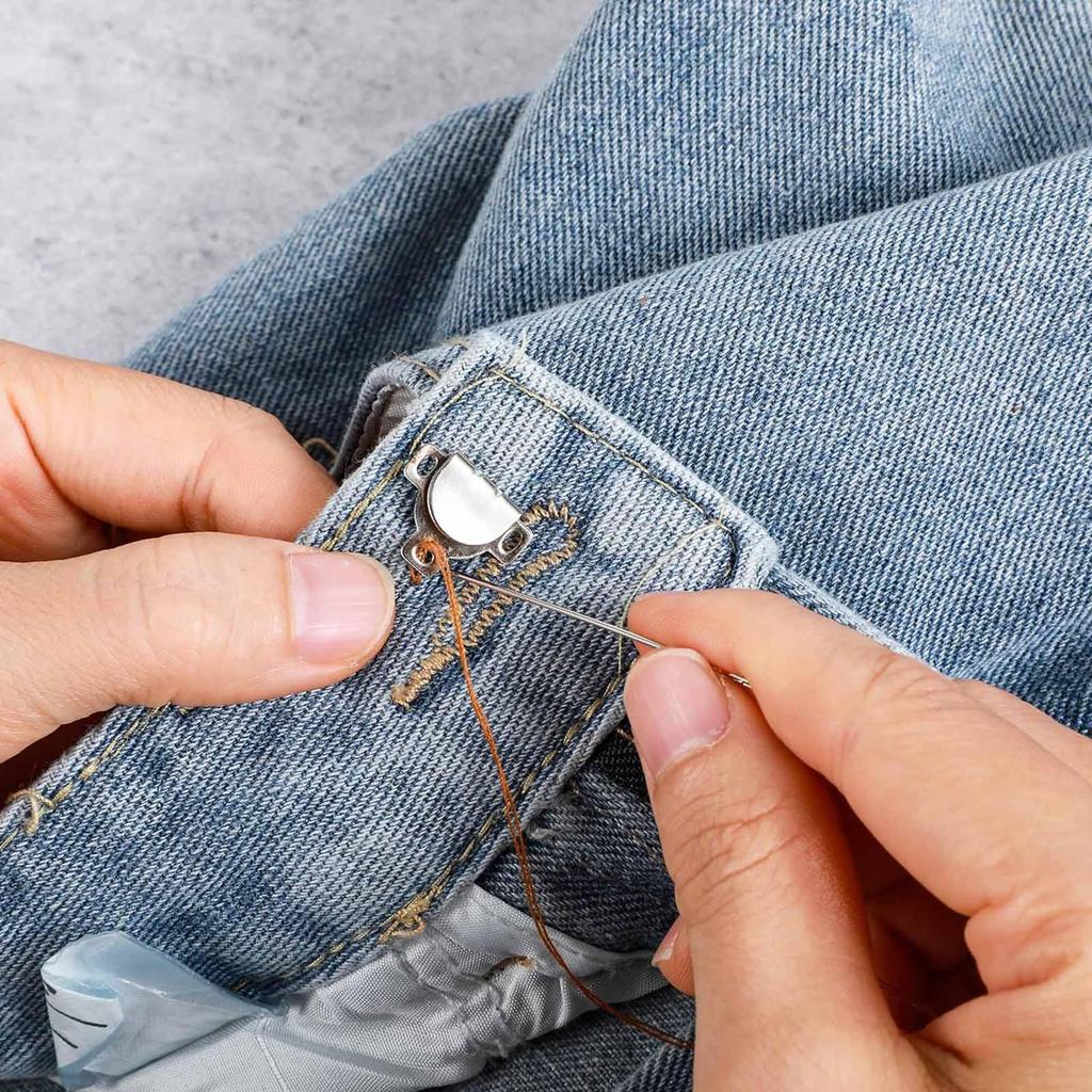 Набор из 100 штук швейных крючков и петель, пришивные кнопки-защелки, пуговицы для одежды для рукоделия, швейные застежки, набор кнопок для одежды, сумок, швейного ремесла