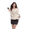Women's Slim-Fit Bow Embroidered Knit Cardigan