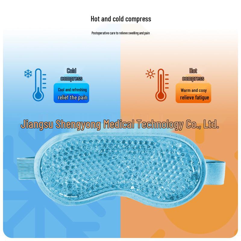 Gel Bead Eye Mask for Hot/Cold Compress, Post-Surgery Recovery, Eye Fatigue Relief, and Better Sleep