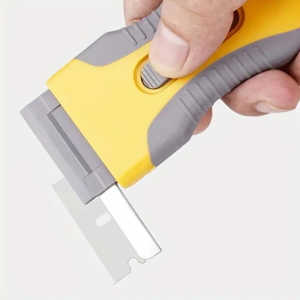 Durable Metal Scraper Set - Versatile Tool Easy Window and Glass Cleaning, Removes Stickers, Paint, Labels
