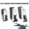 2 Pcs Universal Motorcycle Mirror Wind Wing Side Rearview Reversing Mirror For YAMAHA MT07 MT09/SP MT10/SP