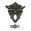 Vintage Antique Metal Clasp Jewelry Box Suitcase Hasp Latch Wooden Case Buckle