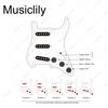 Musiclily Pro Strat Guitar Pre-Wired Kit for Imported Strat SSS Electric Guitars, 5-Way Switch and 250k Potentiometers, 2A1B Curve, Metric