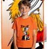 Boys Girls Summer Cotton T Shirt Bleach Ichigo Anime Print Casual Short Sleeve Kids Graphic Top