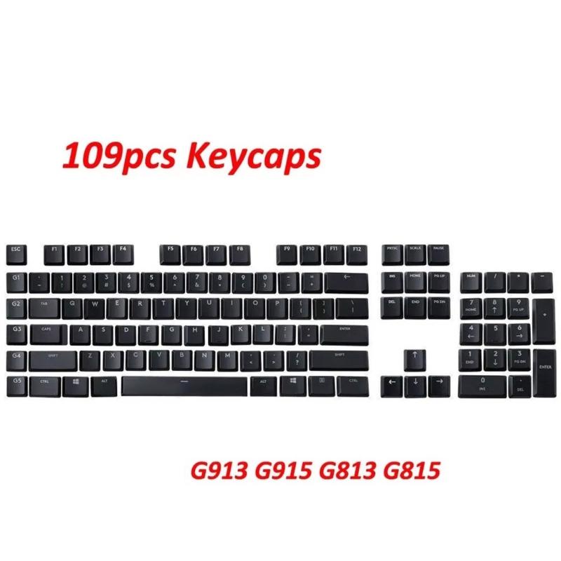 109 клавиш ABS колпачки для механических клавиатур G915/G913/G815/G813 Износостойкие Долговечные Цвет