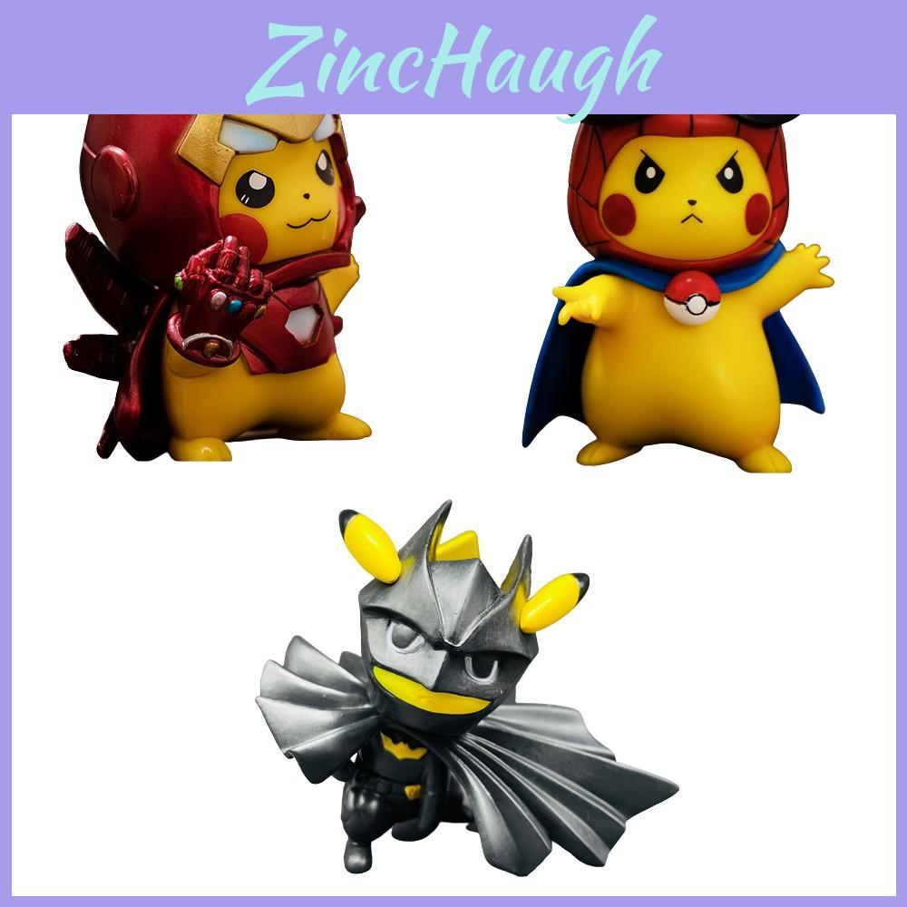 Hero Fun For Marvel Fans Pikachu Figure Avengers Spider-man Collection