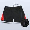 Men Swimming Trunks Drawstring Elastic Waist Dry Slim Size Fit Plus Quick Contrast Color Bathing Boxers Surfing Water Sports