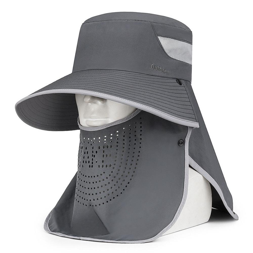 Дышащая шляпа-ведро для защиты лица и шеи, рыболовная шляпа, новая солнцезащитная шляпа для спорта на открытом воздухе