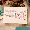Christmas Greeting Card Envelope Christmas Gift Box Card Business Holiday Thank You Greeting Postcard Ins Wind Thank You Card