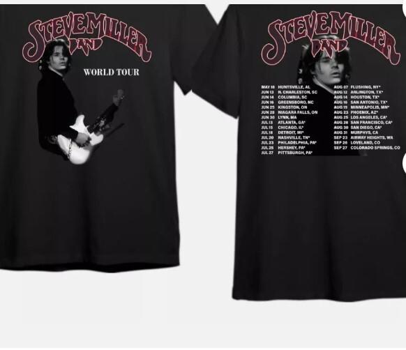 Steve Miller Band World Tour 2024 Shirt best gift for fans Unisex T-Shirt