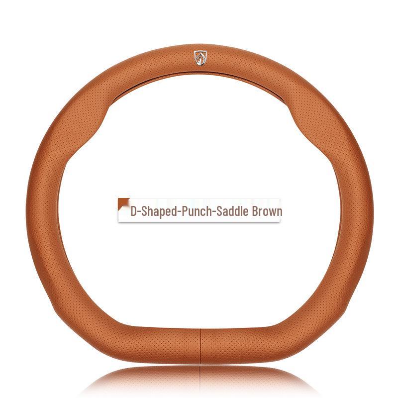 Genuine Leather Steering Wheel Cover for Baojun 730, 510, 530, 310W, 360, 560, 630