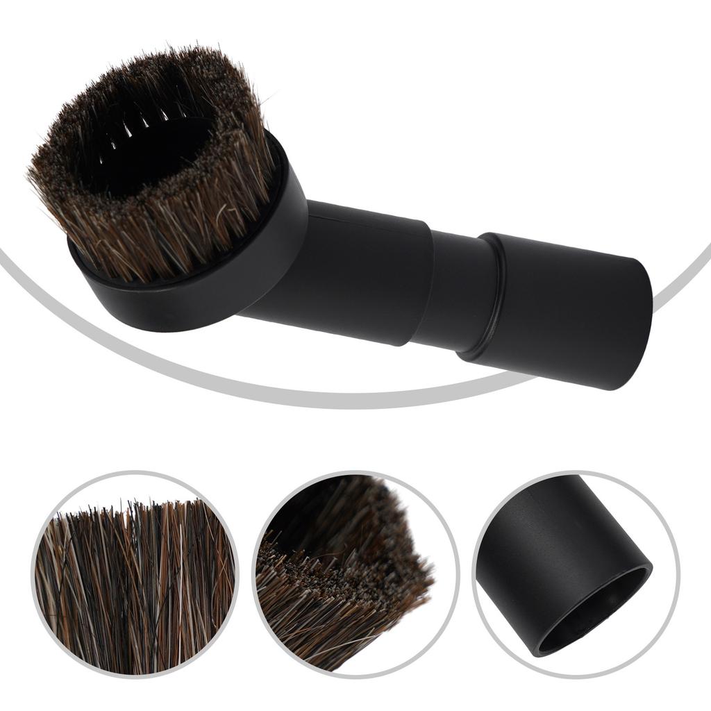 Horse Hair Brush Horse Hair Round Brush PP Plastic 32mm 35mm