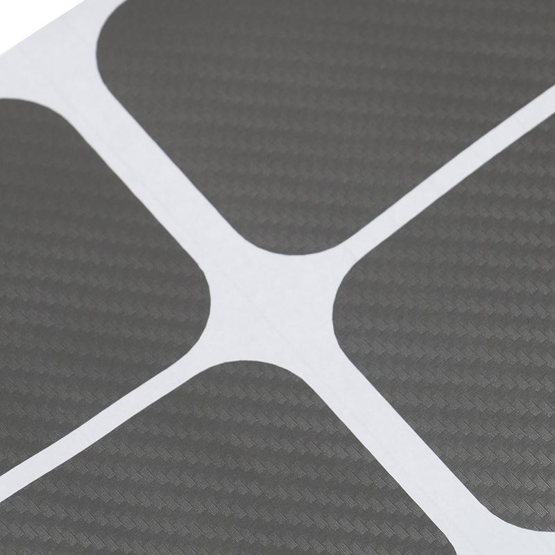 4 шт. серого цвета автомобильный порог порога царапины Приветственная педаль защиты углеродного волокна наклейка