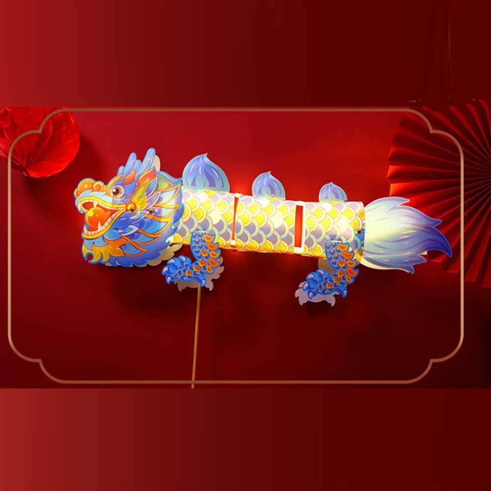 Ручной детский фонарь Лун из ПВХ, ручной работы, фонарь-дракон, аксессуары для ханьфу