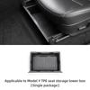 LUCKEASY For Tesla Model Y 2017-2023 Under Seat Storage Box Organizer Drawer Holder TPE Storage Lower Box Car Accessories