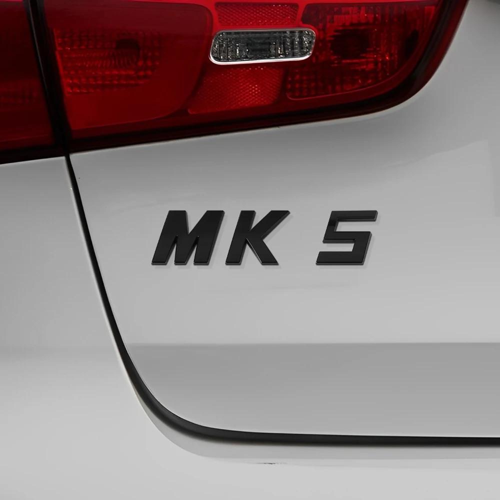 DKRSE1 1Pc Bright Silver ABS Car Trunk Badge Sticker MK series letters Logo Decal For VW Golf MK5 MK6 MK7 MK7.5 GTI Passat Accessories