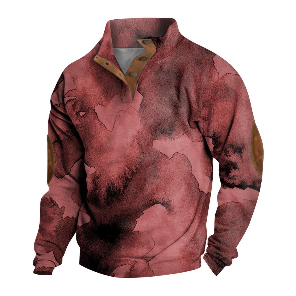 Мужская толстовка с воротником-стойкой на открытом воздухе, повседневные свитера, топы