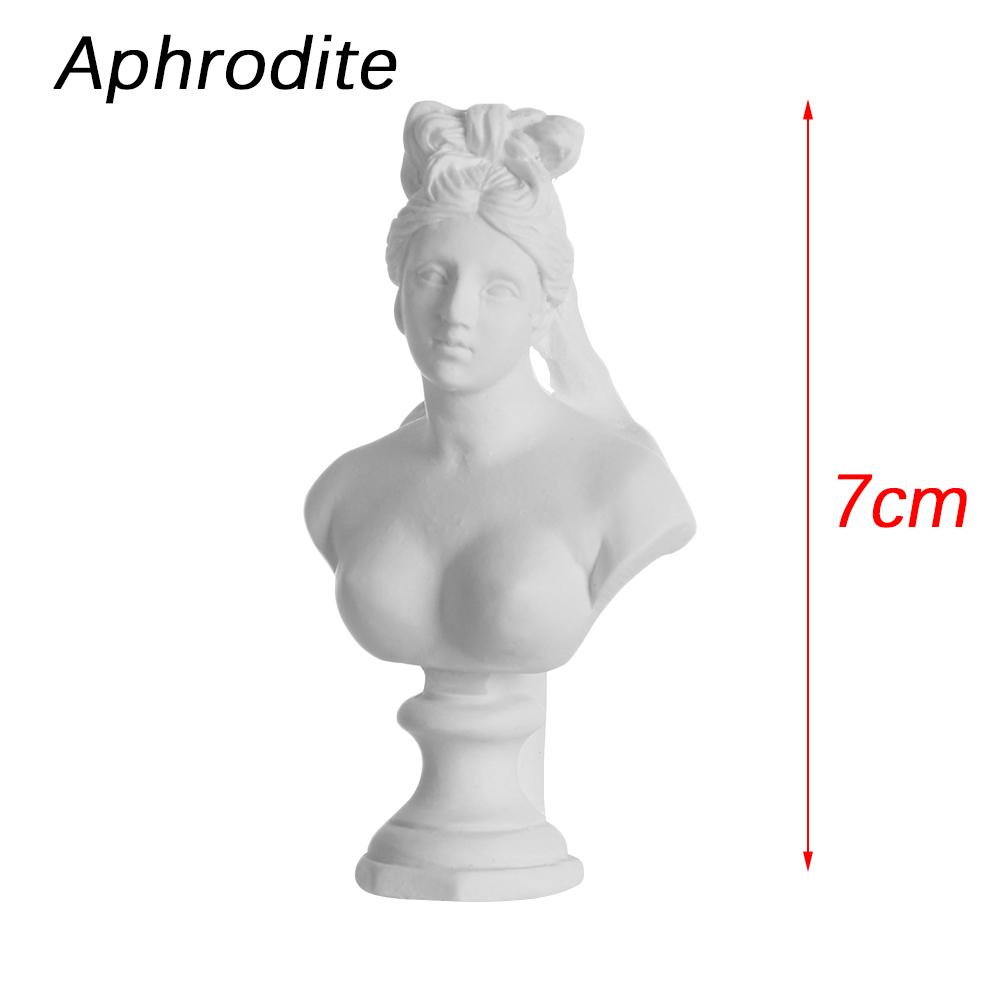 1PC Nordic Style Sculpture Greek Mythology Plaster Statue David Head Portraits Bust Mini Gypsum Statue Drawing Practice Crafts